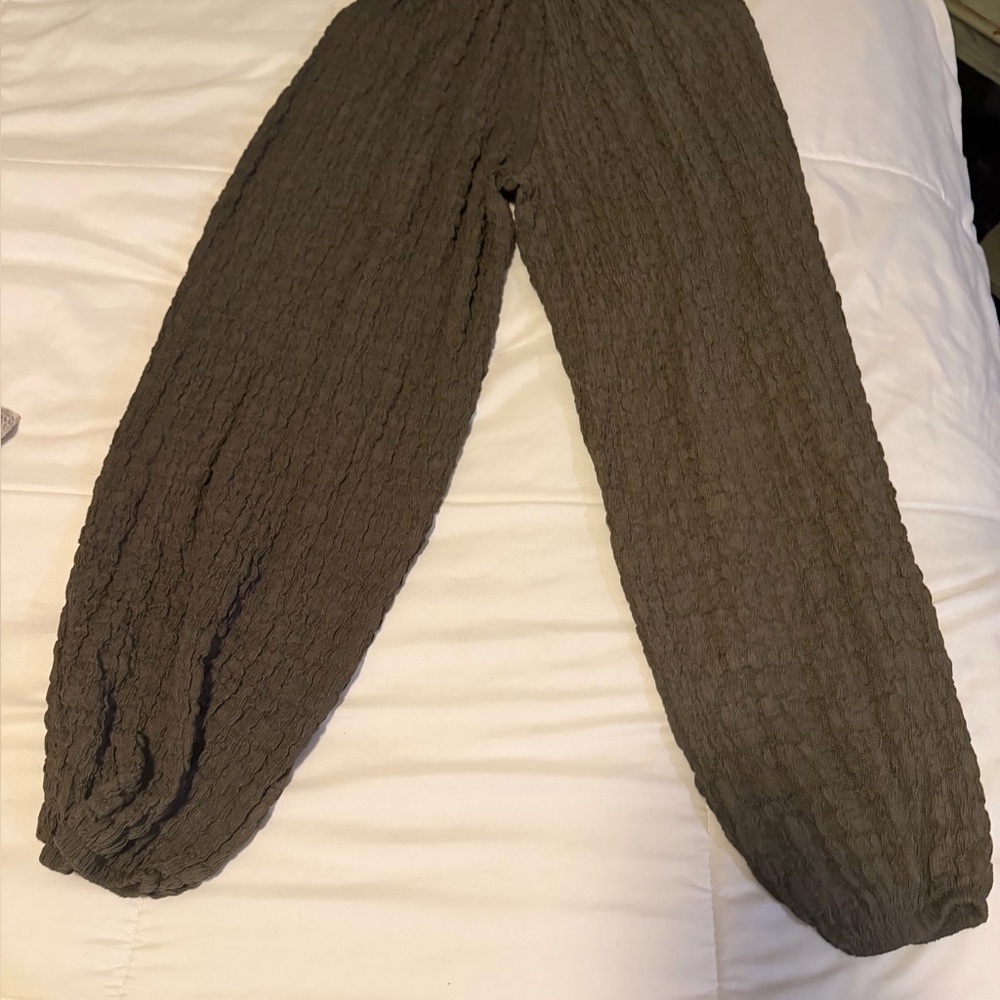 Ara Textured Brown Pants